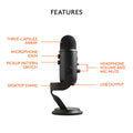 Logitech for Creators Blue Yeti USB Microphone - Blackout 🍁 All In One Marketplace Canada