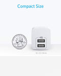 Anker 2-Pack Dual Port 12W USB A Charger Block with Foldable Plug, Charging Box Brick, Cube for iPhone 16 15 14 13 12 Pro Max, Galaxy S22 S21 Note 20 🍁 All In One Marketplace Canada