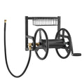 VEVOR Wall Mounted Garden Hose Reel, Holds 125 ft 5/8-inch Hose, Heavy-Duty Water Hose Winder, Space-Saving Design, Outdoor Manual Reel with Brass Fitting and Storage Basket for Yard Lawn 🍁 All In One Marketplace Canada