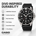 Casio Men’s MDV106-1AV 200M Duro Analog Watch, Black 🍁 All In One Marketplace Canada