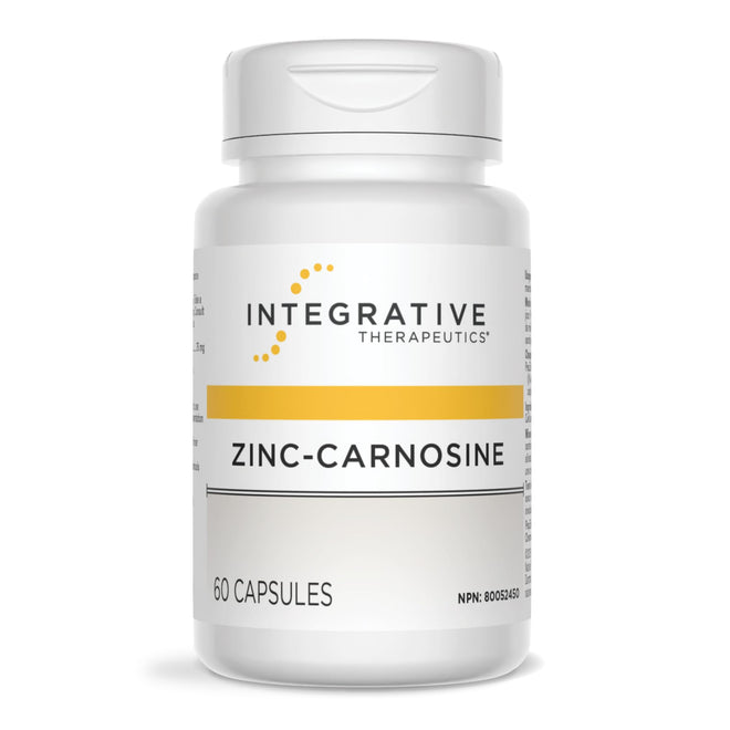 Integrative Therapeutics Zinc Carnosine – Premium Zinc Supplement – 75mg of Zinc Carnosine – Factor in the Maintenance of Good Health - PepZin GI – 60 Capsules 🍁 All In One Marketplace Canada