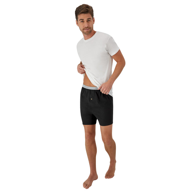 Hanes Men's 5-Pack Exposed Waistband Knit Boxers, Assorted, XX-Large/44-46 🍁 All In One Marketplace Canada