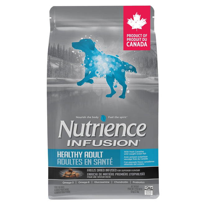 Nutrience Infusion Healthy Adult Dog Food, 10 kg (22 lb), Fresh Canadian Ocean Fish, Dry Dog Food, Nourriture Pour Chien, Manger Pour Chien 🍁 All In One Marketplace Canada