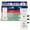Leviton Decora Edge, 10-Pack, 15 Amp Tamper-Resistant Duplex Wall Receptacle, E5325-0MW, White 🍁 All In One Marketplace Canada
