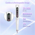 Denabuty Cordless Electric Nail Drill Machine, 13 in 1 Nail File Kit 35000RPM Professional Portable Rechargeable E File for Acrylic Polish Gel Removal Manicure Pedicure Set with 5 Speeds DN-2402 🍁 All In One Marketplace Canada