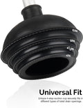 NEIKO 60166A Toilet Plunger with Patented All-Angle Design, Heavy-Duty Toilet Bowl Plunger with Aluminum Handle, Bathroom Necessity, Black, 1-Pack 🍁 All In One Marketplace Canada