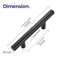 30 Pack | 5'' Cabinet Pulls Matte Black Stainless Steel Kitchen Drawer Pulls Cabinet Handles 5”Length, 3” Hole Center 🍁 All In One Marketplace Canada