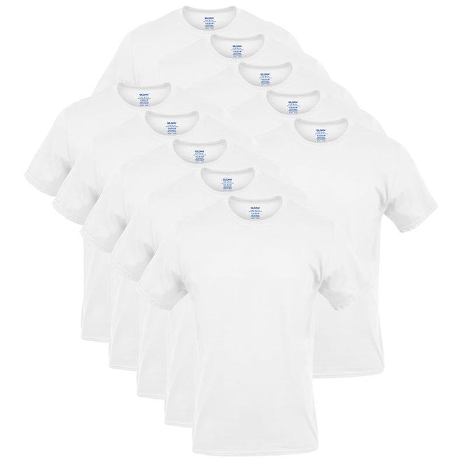 GILDAN Platinum Men's Crew T-Shirts, White (6-Pack), Small 🍁 All In One Marketplace Canada