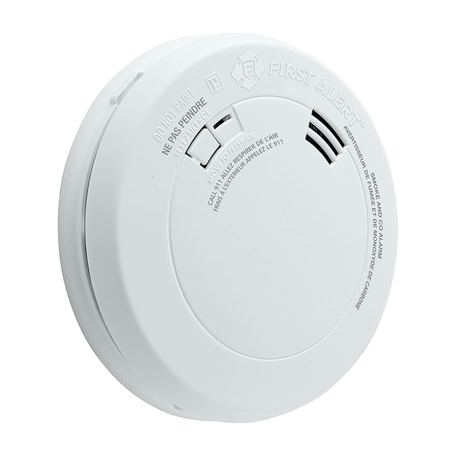 First Alert 10 Year Battery Smoke and Carbon Monoxide Alarm with Voice Alert, White, PRC710VA-6 🍁 All In One Marketplace Canada