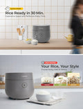 CUCKOO Rice Cooker 6 Cup Uncooked / 12 Cup Cooked, Modern Fuzzy Logic Rice Cooker Small with Delay Timer & Keep Warm Setting, Versatile Food Steamer for Cooking, Non-Stick Inner Pot, Gray (CR-0675FG) 🍁 All In One Marketplace Canada