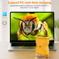 Temodu Kids Microscope 2.0" Screen 1000X Digital Microscope for Kids, Mini Pocket Handheld Microscopes for Children Birthday Festival Gift, Science Education Fun Toys for Boys Girls Ages 4-12 (Yellow) 🍁 All In One Marketplace Canada