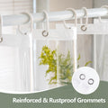 Seenus PEVA 8G Clear Shower Curtain Liner with 3 Large Magnets, Bpa-Free Waterproof Plastic Shower Curtain for Bathroom, 72 x 72 inch Completely Transparent Shower Liner Mildew Resistant 🍁 All In One Marketplace Canada