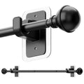 upsimples No Drill Curtain Rods for Window 48 to 84 Inches, 5/8 Inch Diameter Renter Friendly Drapery Rod with Adhesive Brackets without Drilling, Adjustable from 27 to 90 Inches, Black 🍁 All In One Marketplace Canada