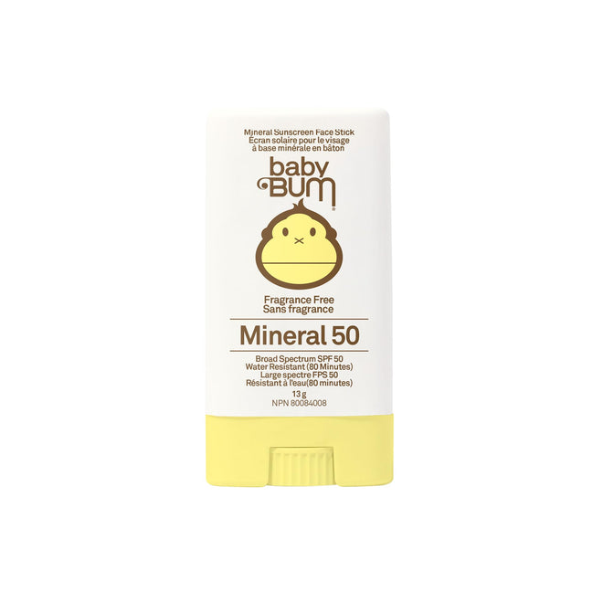 Sun Bum Baby Bum Spf 50 Sunscreen Face Stick | Mineral Uva/uvb Face and Body Protection for Sensitive Skin | Fragrance Free | Travel size | 13g 🍁 All In One Marketplace Canada