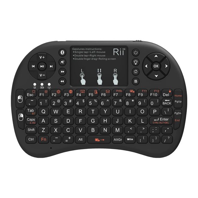 Rii i8+ Mini Wireless Keyboard,Bluetooth Keyboard with Touchpad,Handheld Remote,LED Backlit Compatible with Android TV Box, Android Smart TV,HTPC,Raspberry Pi, Win 7 8 10,Mac OS 🍁 All In One Marketplace Canada