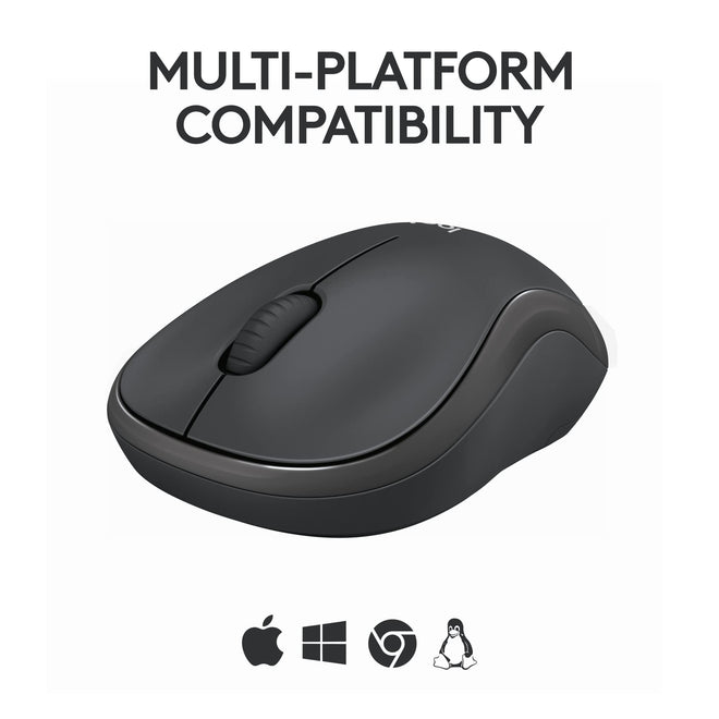 Logitech M240 Silent Bluetooth Mouse, Wireless, Compact, Portable, Smooth Tracking, 18-Month Battery, for Windows, macOS, ChromeOS, Compatible with PC, Mac, Laptop, Tablets - Graphite 🍁 All In One Marketplace Canada