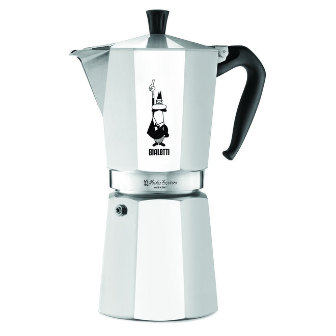 BIALETTI - Moka Express: Iconic Stovetop Espresso Maker, Makes Real Italian Coffee, Moka Pot 12 Cups (22 Oz - 670 Ml), Aluminium, Silver 🍁 All In One Marketplace Canada