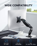 HUANUO Single Monitor Mount, 13 to 32 Inch Design Monitor Arm, Adjustable Stand, Vesa Mount with Clamp and Grommet Base - Fits 4.4 to 19.8lbs LCD Computer Monitors 🍁 All In One Marketplace Canada