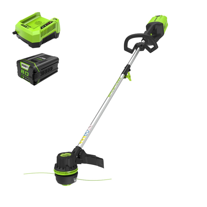Greenworks 80V 16″ Brushless Cordless String Trimmer (2.0Ah Battery & Rapid Charger Included) – Variable Speed, .080 Dual Line Bump Feed & Lightweight for Yard, Garden & Lawn Grass 🍁 All In One Marketplace Canada
