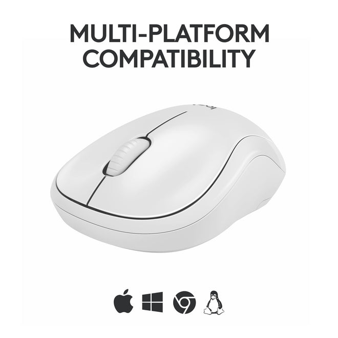 Logitech M240 Silent Bluetooth Mouse, Wireless, Compact, Portable, Smooth Tracking, 18-Month Battery, for Windows, macOS, ChromeOS, Compatible with PC, Mac, Laptop, Tablets - Off White 🍁 All In One Marketplace Canada