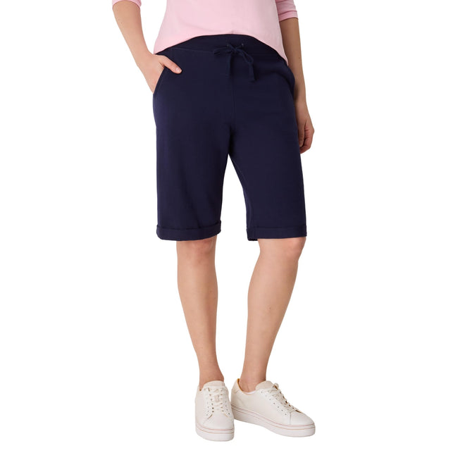 Hanes Women's French Terry Bermuda Short, Navy, Large 🍁 All In One Marketplace Canada