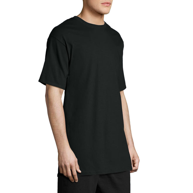 Hanes Size Men's Beefy Short Sleeve Tee Value Pack (2-Pack), Black, 4X-Large/Tall 🍁 All In One Marketplace Canada