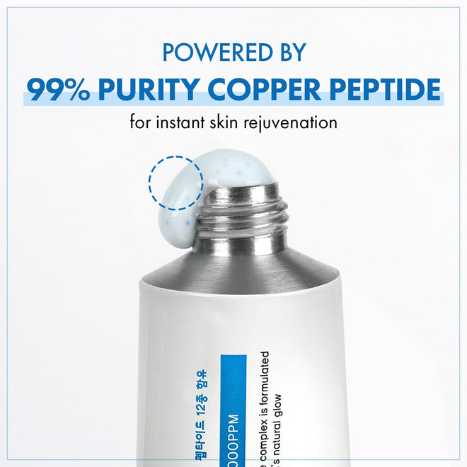 TOSOWOONG Copper Peptide 12 Cream, 99% Purity Copper Tripeptide-1 (GHK-Cu), Multi-Peptide Moisturizing Cream for a Soft, Supple & Hydrated Appearance, Korean Skincare, 50ml / 1.69 fl.oz. 🍁 All In One Marketplace Canada