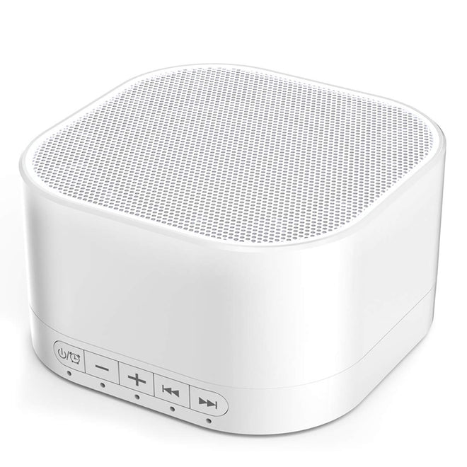 Magicteam Sleep Sound White Noise Machine with 20 Natural Soothing Sounds and Memory Function 32 Levels of Volume Powered by AC or USB and Sleep Timer Sound Therapy for Baby Kids Adults (White) 🍁 All In One Marketplace Canada