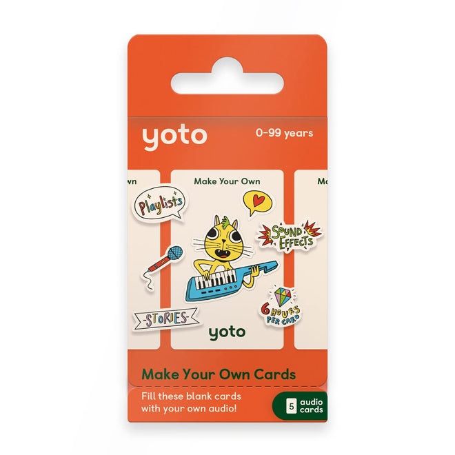 Yoto Make Your Own Cards – 5 Blank Audio Cards for Use with Player & Mini All-in-1 Audio Device, Record & Play Stories Music Radio Podcasts Birthday Messages & Fun Educational Learning Activities 🍁 All In One Marketplace Canada