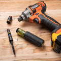 Klein Tools 32910 Impact Driver, 7-in-1 SAE Impact Socket Set with Handle, Flip Socket with 1/4, 5/16, 3/8, 7/16, 1/2 and 9/16-Inch Nut Driver Sizes and 1/4-Inch Bit Holder 🍁 All In One Marketplace Canada