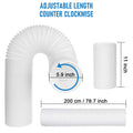 Portable Air Conditioner Window Kit with 5.9" Exhaust Hose, Portable AC Window Vent Kit for Sliding Window Seal with PVC Plate, Universal Coupler Fits 5.9 & 5.1 Inch Diameter Exhaust Hose 🍁 All In One Marketplace Canada