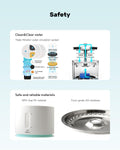 FluffyUnion Cat Water Fountain with Stainless Steel Lid, 2.4L/81oz Automatic Water Dispenser for Cats and Dogs 🍁 All In One Marketplace Canada