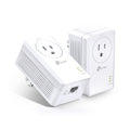 TP-Link AV1000 Powerline Ethernet Adapter(TL-PA7017P KIT) - Gigabit Port, Plug and Play, Extra Power Socket for Additional Devices, Ideal for Smart TV 🍁 All In One Marketplace Canada