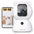 CINMOORE 2.5K Camera Surveillance Interieur, Indoor Security Cam, Free AI Pet/Person/Cry Detection, 4MP Pet Camera with Phone App Pan Tilt 2.4GHz WiFi, Night Vision, Full Duplex Audio 🍁 All In One Marketplace Canada