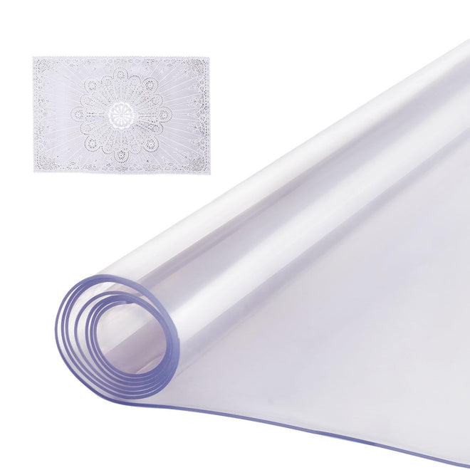 VEVOR Plastic Table Cover, 40 x 60 Inch 2.0 mm Thick Clear Table Protector, Rectangle PVC Desk Mat, Waterproof & Easy Cleaning Desk Pad Tablecloth, for Office Dresser Dining Room Table Night Stand 🍁 All In One Marketplace Canada