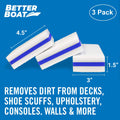 3PK Premium Boat Scuff Erasers, Boating Accessories for Cleaning, Gift for Pontoon, Fishing, Jon Boats, Decks, Vinyl and Hull Cleaner, Gadgets for Men and Women 🍁 All In One Marketplace Canada