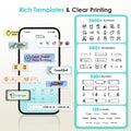 Phomemo D30 Label Maker Machine with Tape, Portable Bluetooth Label Printer, Small Smart Phone Handheld Sticker Mini Labeler Multiple Templates Font Icon Easy to Use Inkless Rechargeable F Office Home 🍁 All In One Marketplace Canada