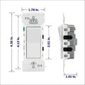 Leviton 10-Pack Lever Edge 15 Amp Single Pole Decora Switch, E5601-0MW, White 🍁 All In One Marketplace Canada