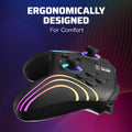 PDP Afterglow Wave Wireless RGB Gaming Controller - Nintendo Switch/Switch Lite/Switch - OLED Model, Nintendo Switch 2, LED Lighting, Rechargeable Battery - Black 🍁 All In One Marketplace Canada