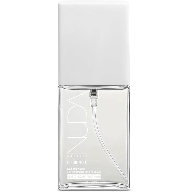 Nuda CloudMist Face Tan Water | Buildable Facial Tanning Mist for Light to Medium Complexions | Infused with Vitamins and White Tea & Rosehip Extracts | Lightweight, Bronzer-Free Formula, (75 mL) 🍁 All In One Marketplace Canada