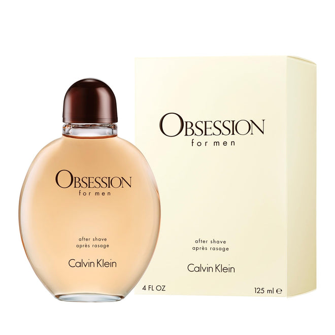 Calvin Klein Obsession Eau de Toilette After Shave Lotion for Men 125ml - Ambery Fragrance, Top notes: Bergamot, mandarin 🍁 All In One Marketplace Canada