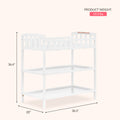 Dream On Me Emily Changing Table In White, Comes With 1" Changing Pad, Features Two Shelves, Portable Changing Station, Made Of Sustainable New Zealand Pinewood 🍁 All In One Marketplace Canada