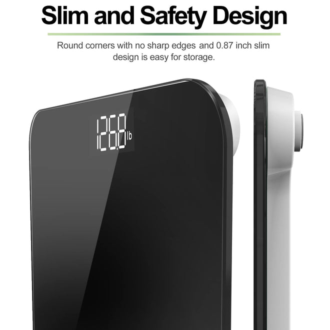 RENPHO Scale for Body Weight, Bathroom Weighing Scale with Backlit LED Display, Highly Accurate & Measures Weight up to 400 lb/180kg, Black-Core 1S (Black) 🍁 All In One Marketplace Canada
