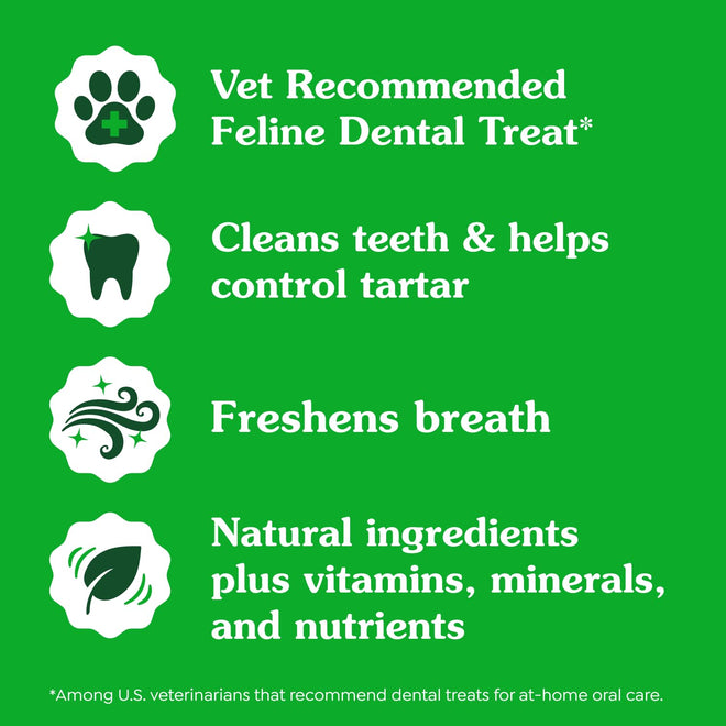 GREENIES Feline Cat Treats Natural Dental Care, Oven Roasted Chicken Flavour, 21oz. Tub 🍁 All In One Marketplace Canada