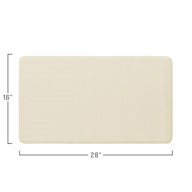 Rubbermaid Commercial Products Bath Tub and Shower Mat | Large - 28 x 16 in. | White | Machine Washable | Safti-Grip Non-Slip Bathroom Mat with Suction Cups for Home/Hotel/Shower/Bathtub 🍁 All In One Marketplace Canada