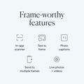 Aura Carver WiFi Digital Picture Frame | The Best Digital Frame for Gifting | Send Photos from Your Phone | Quick, Easy Setup in Aura App | Free Unlimited Storage | Gravel with White Mat 🍁 All In One Marketplace Canada