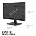 ViewSonic VS2725-2K 27 Inch QHD 1440p Monitor with 100Hz, HDMI, DisplayPort, and Variable Refresh Rate for Home and Office 🍁 All In One Marketplace Canada