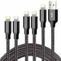 CUGUNU iPhone Charger, 5 Pack 3/3/6/6/10FT Apple MFi Certified USB Lightning Cable Nylon Braided Fast Charging Cord Compatible for iPhone 14/13/12/11/X/Max/8/7/6/5/SE/Plus/iPad - Black 🍁 All In One Marketplace Canada