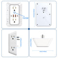 JcBlaon Outlet Extender Surge Protector - 6 Outlet Splitter with 4 USB Ports (2 USB C), Multiple Plug Expander Wall Charger, 3 Sided Multi Plug Wall Adapter Power Strip for Home Office Kitchen Travel 🍁 All In One Marketplace Canada
