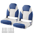 VEVOR High Back Boat Seats, 21.85" Folding Chair with Thickened Sponge Padding and Hinge, Fold-Down Captain Chairs for Fishing, Sightseeing, Speedboat, Canoe, 2-Pack 🍁 All In One Marketplace Canada